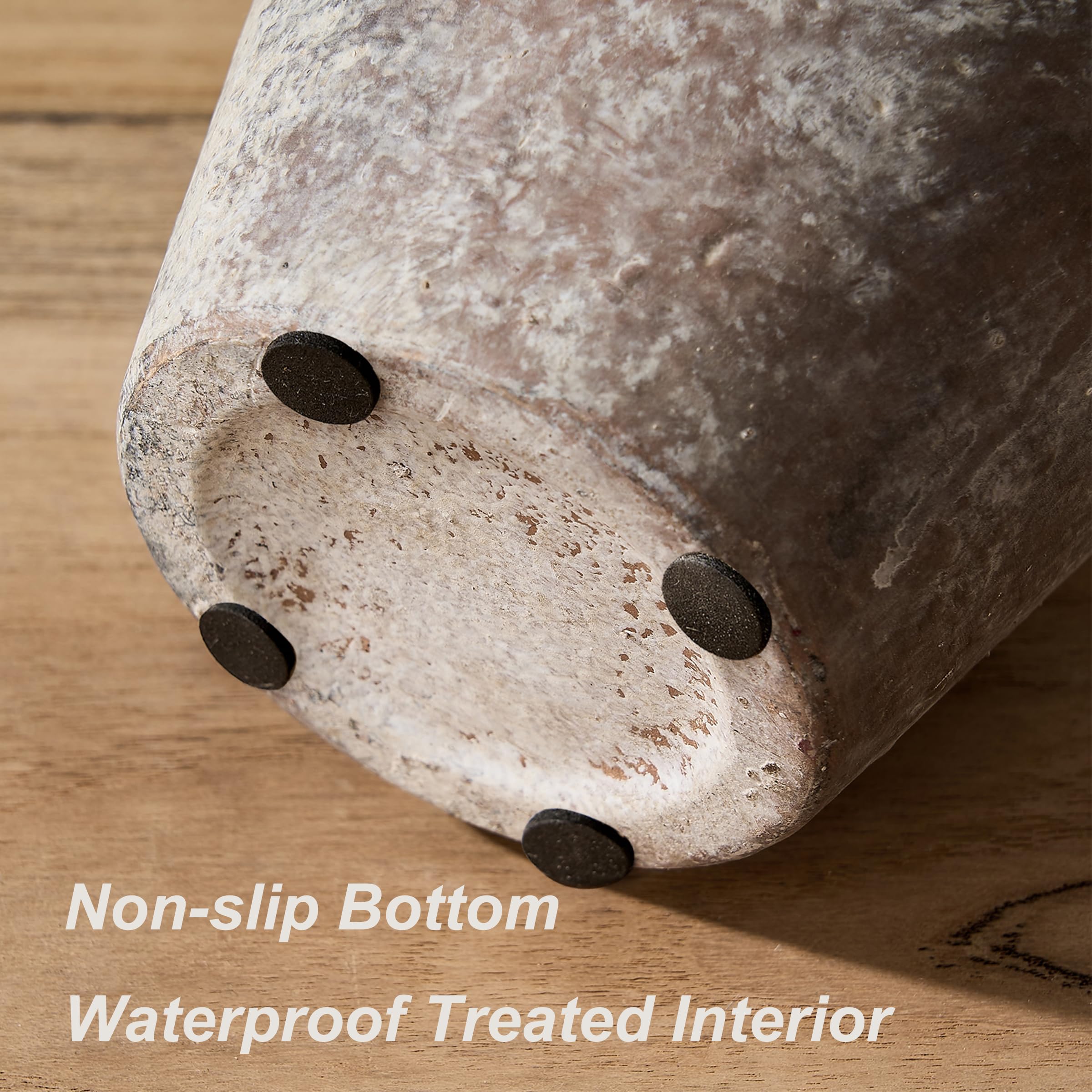 Amazon.co.jp: PORCER 9.3インチアンティークセラミック花瓶、ハンドル